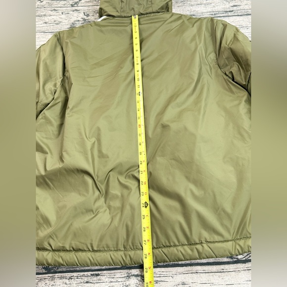 Adidas Men's Essentials Insulated Hooded Jacket, Size Large, Olive Green - Picture 7 of 12